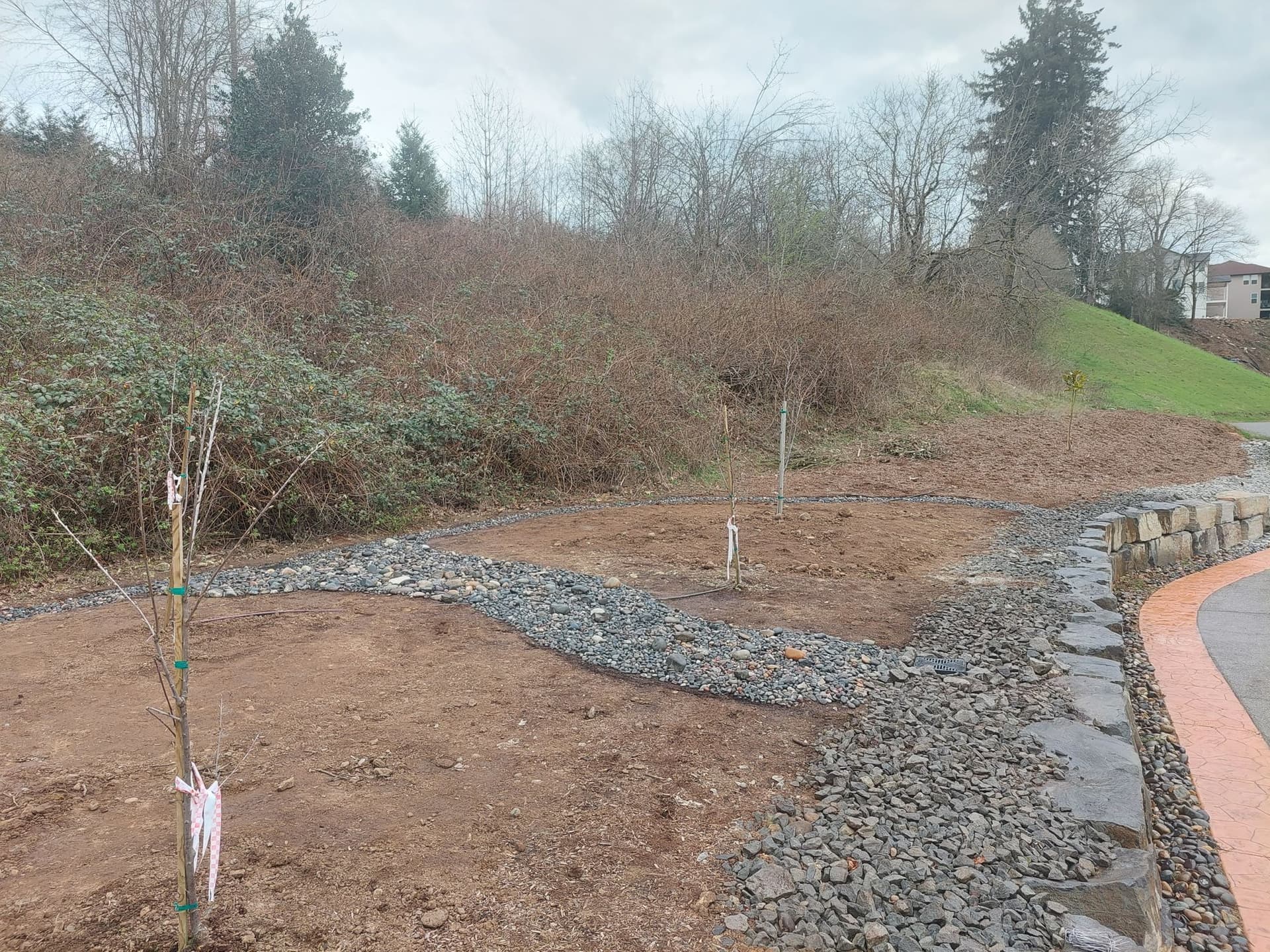 Drainage pipe connection and routing