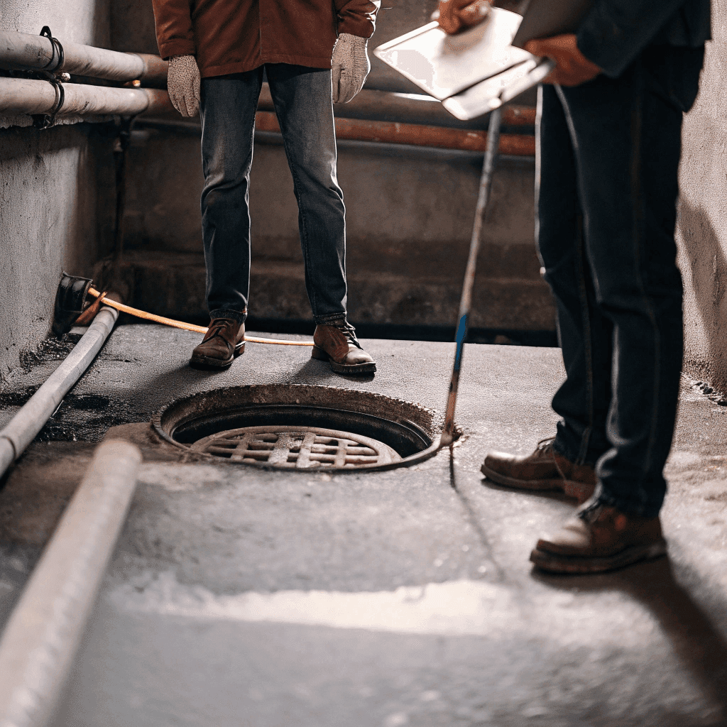 Kings Stormwater crew performing a thorough inspection in , WA