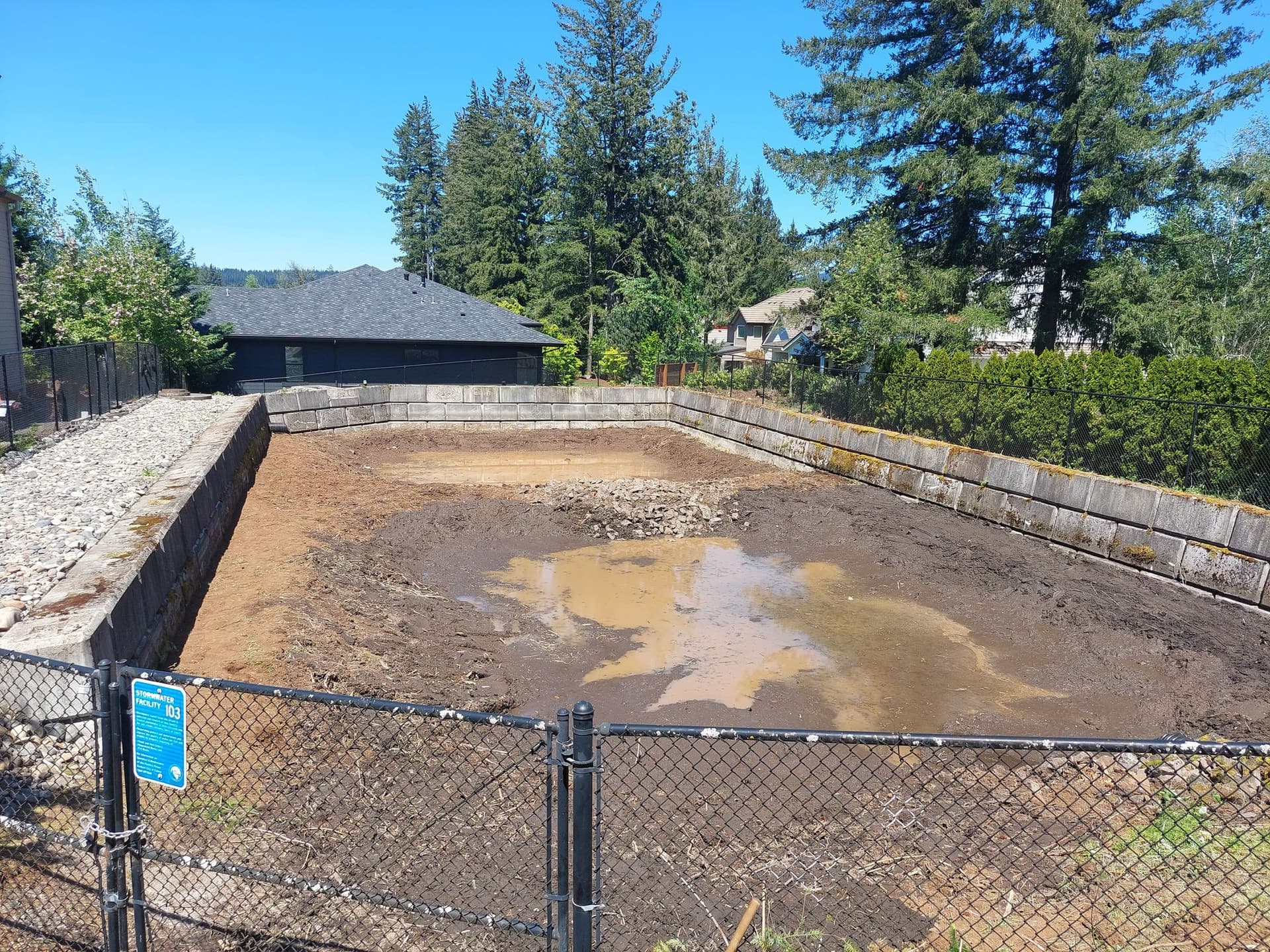 Drainage system installation